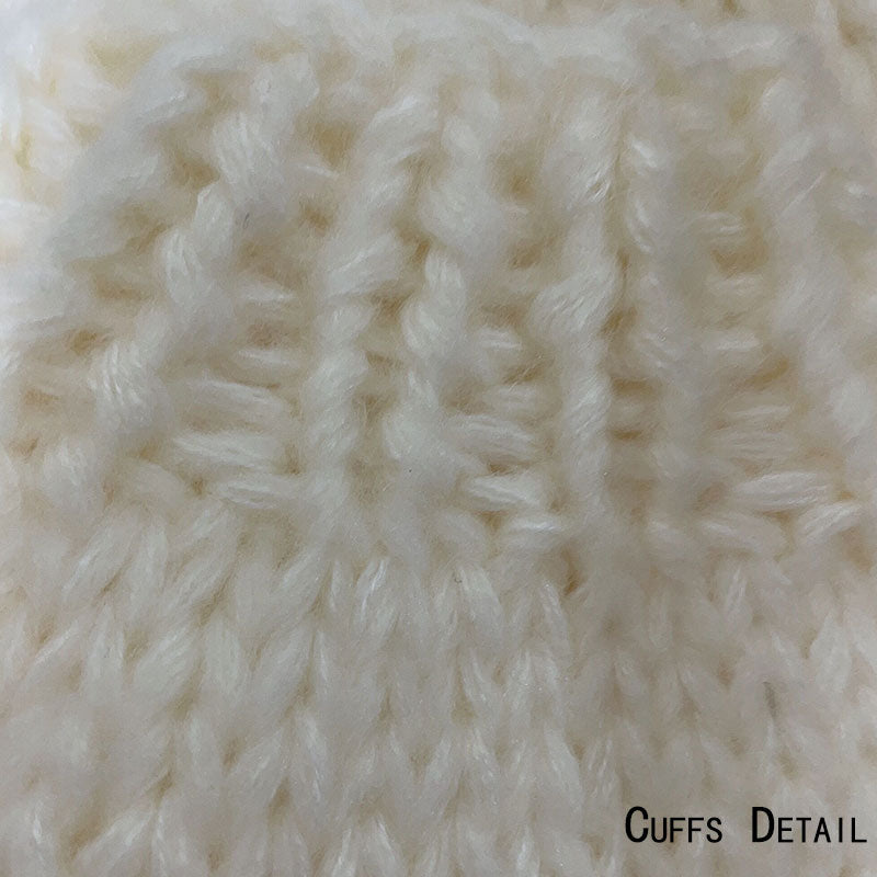 Oversized High Neck Drop Shoulder Handmade Chunky Knit Sweater